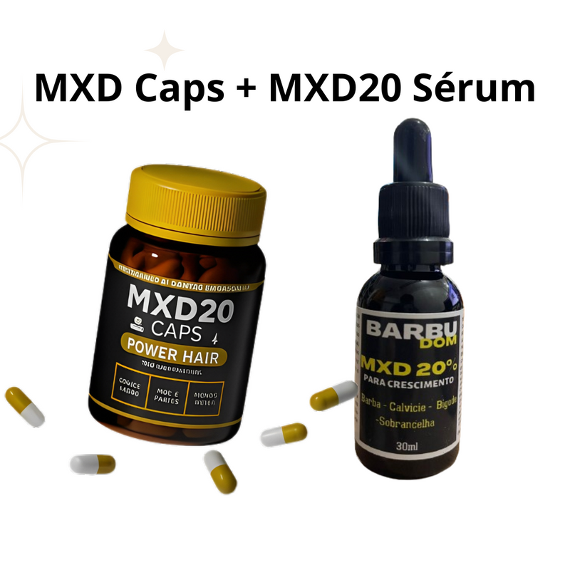 Capsula Capilar MXD20 + Sérum Capilar MXD20 - (Pague na Entrega)