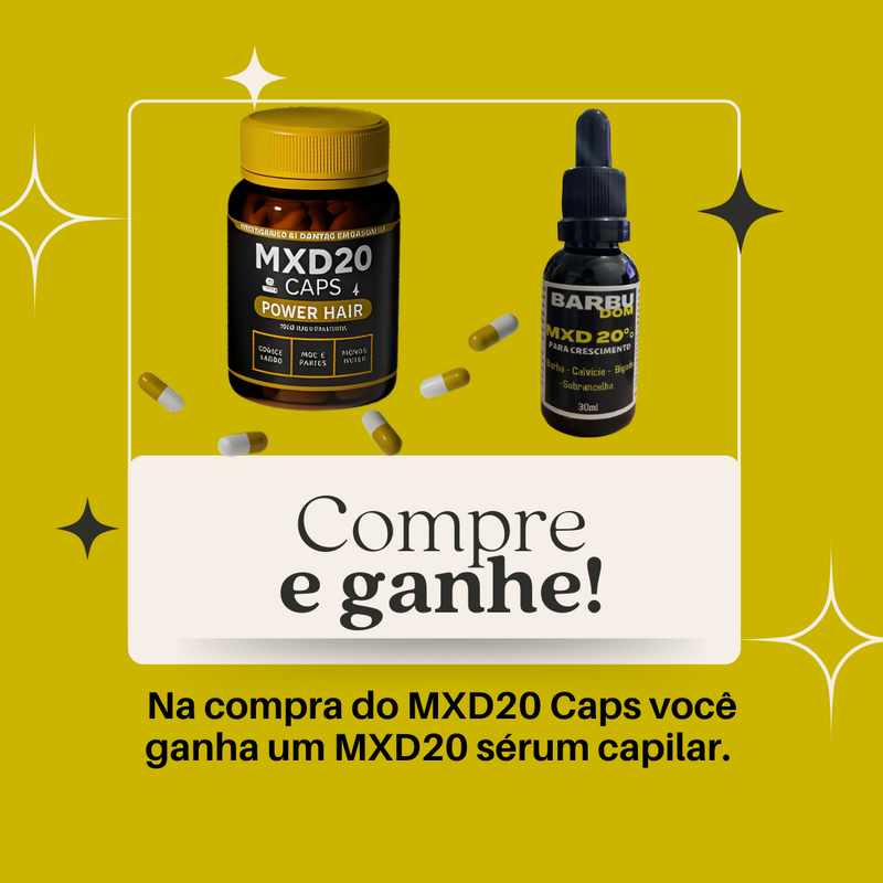 Capsula Capilar MXD20 + Sérum Capilar MXD20 - (Pague na Entrega)